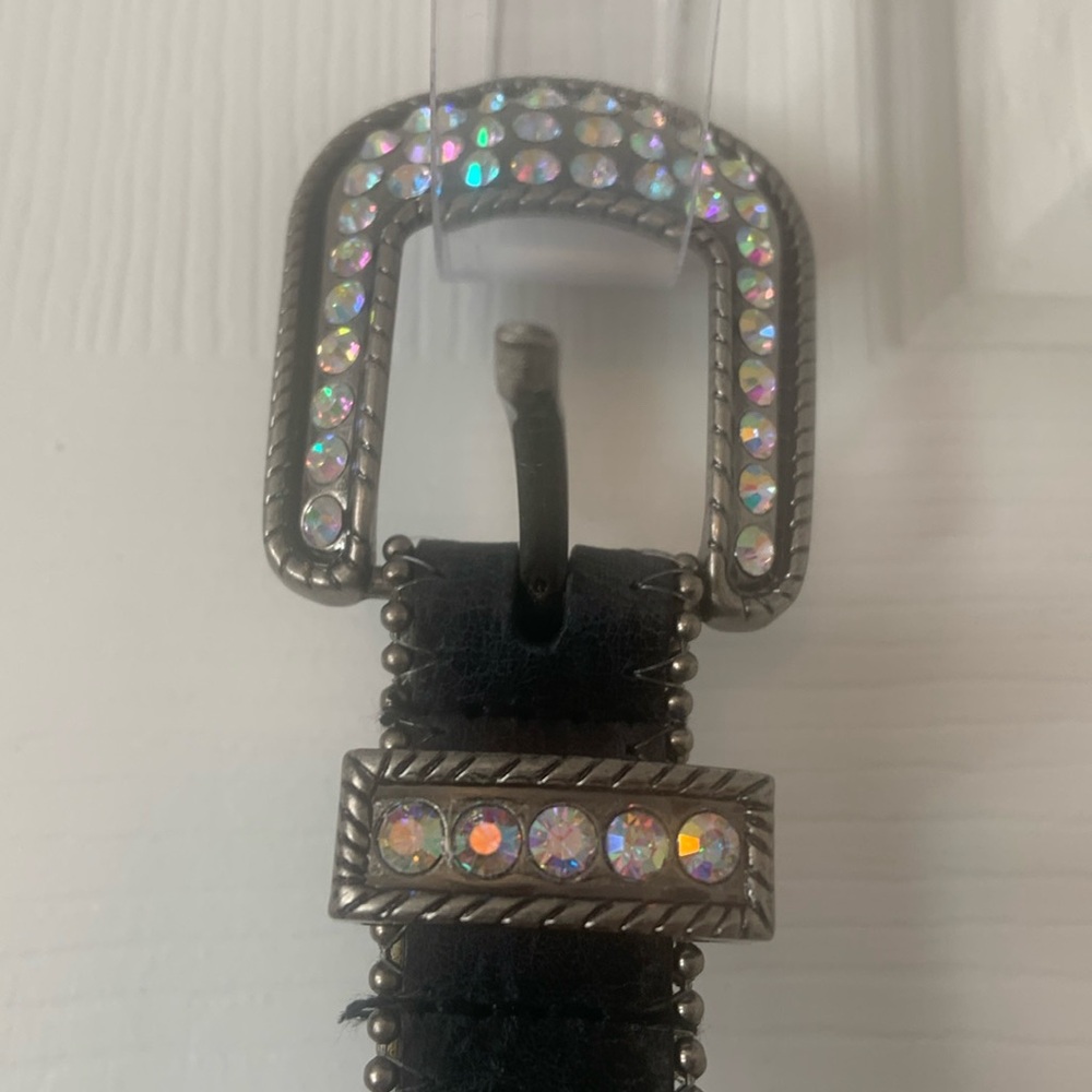 NWT Roper Leather Belt Sz L 34-36 with Bling! Price now FIRM - Picture 6 of 17